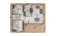86 m² Casa Prefabricada